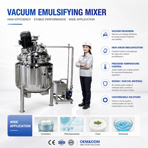 Équipement de fabrication de cosmétiques multifonctions Mélangeur émulsifiant sous vide après extraction de la boue <span class=keywords><strong>d</strong></span>'<span class=keywords><strong>escargot</strong></span> - Product Image 3