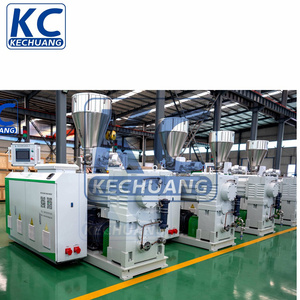 KC2026อัดรีดสกรูคู่ SJSZ65/132สำหรับท่อ PVC/upvc โปรไฟล์พลาสติกพีวีซีแผ่นพีวีซีสองสกรู - Product Image 4