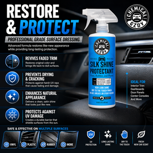 Spray Protector para Interiores de Auto, Plástico, Goma, Vinilo, Brillo Sedoso, Protección UV, Restaura el Acabado Desgastado, Secado Rápido, Acabado No Grasoso - Product Image 3