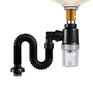 High Quality Modern Chrome Plated Flexible Expandable Anti-Odor Drain Hose for Bathroom <b>Sink</b> Renovation 3 Units Pop up Waste - Product Image 2