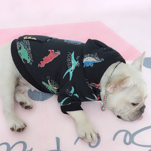 Autumn and Winter Plus Fleece Pet Parent-child Cat <b>Dog</b> Clothes Kitten Hooded Two-legged Hoodie Teddy Blue Cat Clothes - Product Image 4