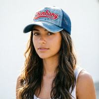 Casquette de baseball trucker vintage délavée à 5 panneaux, profil haut, avec patch brodé 3D personnalisé, dos en maille denim, pour hommes et femmes, vente en gros