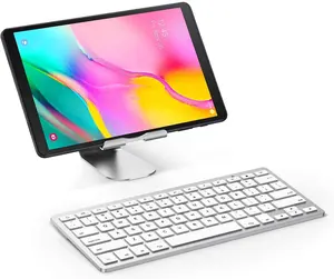 Tablette Slim BT clavier ordinateur portable Usb technologie sans fil USB 3.0 Membrane en caoutchouc conductrice ABS anglais Rohs 9 touches