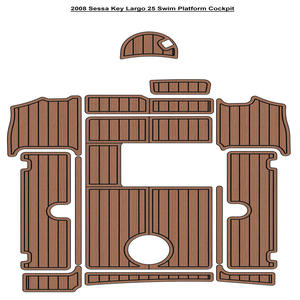 Plancher en teck EVA moderne pour yacht Sessa Key Largo 25 de 2008, design moderne pour jardin extérieur, installation facile, vente chaude sur eBay et AliExpress - Product Image 3