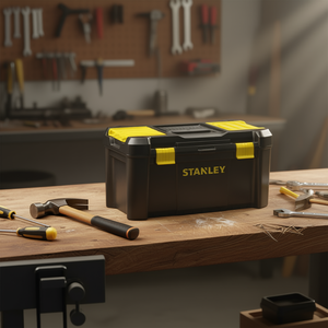 Caja de Herramientas Stanley de 20 Pulgadas con Bisagras para Almacenamiento y Organización - Product Image 3