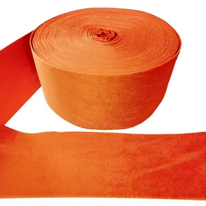 BOCA Ribbons green pink orange 25Yards/Roll 75mm Velvet Ribbon For Hair Bow DIY Crafts