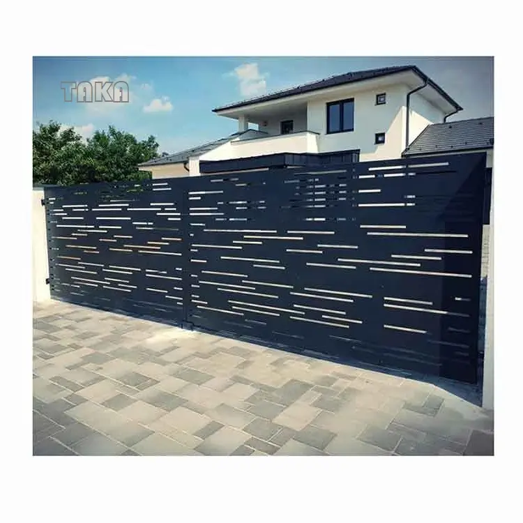 Customized Metal Screen Steel Swimming Pool Fencing Villa Garden Fence Decoration Laser Cut Aluminum Fence Panels