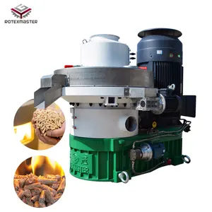 Máquina de fabricación de pellets de madera, 1-20 T/H, Chips de cáscara de maní, hierba, aserrín de biomasa, fertilizante orgánico, hierba de Alfalfa