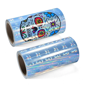 Rollo de Vinilo Holográfico Autoadhesivo de Fábrica, Etiquetas con Patrón de Amor Holográfico, Materiales para Máquina de Impresión de Inyección de Tinta - Product Image 2