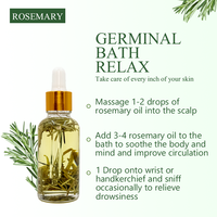 Huile de Romarin 100% Biologique Naturelle Nourrissante et Rafraîchissante pour la Croissance des Cheveux