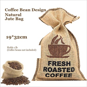 Bolsas de Yute con Cordón para Almacenamiento a Granel de Café y Té, 1LB, Bolsas Pequeñas de Arpillera con Logotipo Personalizado, para Granos de Café - Product Image 6