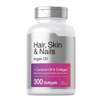 Marque privée OEM Biotine Softgel Huile de noix de coco Collagène Soutient la santé des cheveux et de la peau