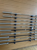 Barre de musculation Samtek Cross Fit pour entraînement en salle de sport, barre de musculation de 15 kg, ensembles de barres fixes