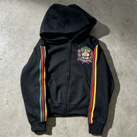 Ensemble de survêtement personnalisé imprimé pour l'été, avec sweat à capuche et short, pour hommes et femmes, fermeture éclair, avec bande latérale, style streetwear, tenue deux pièces