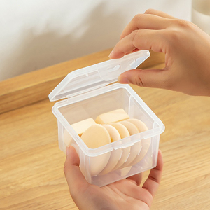 Caja de almacenamiento de sábanas de algodón PP transparente de Grado Profesional, contenedor de uñas vacío de alta calidad, organizador de herramientas de uñas con forma rectangular - Product Image 3