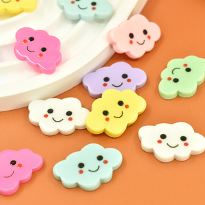 Kawaii mỉm cười đám mây nhựa flatback Cabochon cho tự làm đồ trang sức làm điện thoại trường hợp kẹp tóc phụ kiện Slime Filler - Product Image 3
