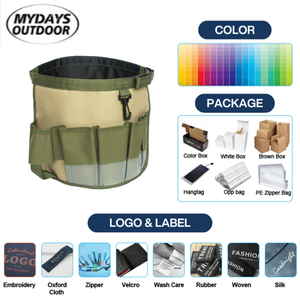 Sac de rangement cylindrique réglable Mydays pour outils de jardin en maille Oxford – Idéal pour les jardiniers amateurs et les <span class=keywords><strong>bricoleurs</strong></span> – Vente en gros - Product Image 2