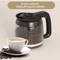Carafe à café en verre de 12 tasses, compatible avec les cafetières en verre borosilicate, carafe de remplacement, décanteur/carafe à café