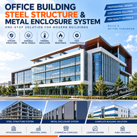 Structure en acier préfabriquée GloStar pour la construction de bureaux, d'appartements, de bâtiments commerciaux et de bâtiments à plusieurs étages