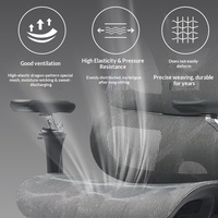 Chaise ergonomique en maille Yazhi pour la maison, chaise de bureau pivotante, confortable pour une utilisation prolongée, protection de la taille, chaise de jeu exécutive pour ordinateur 6D