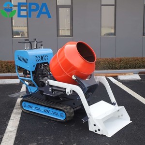 รถตักขนาดเล็ก EPA Engine Mini Crawler Loader 1 ตัน พร้อมเครื่องผสมคอนกรีตแบบเคลื่อนที่ได้ ใช้เครื่องยนต์เบนซินหรือดีเซล - Product Image 6