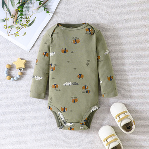 Ensemble Cadeau Douche Style Décontracté Direct Usine pour Bébés Filles Nouveau-nés Été – Grenouillères et Bodys Manches Longues 100% Coton – Nouveauté - Product Image 3