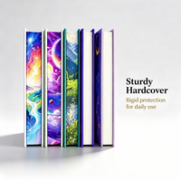 Livre personnalisé de haute qualité avec couverture rigide colorée, reliure parfaite, bords pulvérisés, impression UV, service d'impression personnalisé