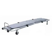 Carro Camilla Plegable para Transporte de Cuerpos y Féretros para Funeraria y Hospital