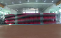 Sièges de tribune rétractables Yourease - Sièges portables pour lieux de réception intérieurs, pour le volley-ball et les événements multisports