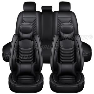15PCS 5 Seats Leather Car Seat Covers Universal Auto SUV Trucks Van Seats Cover 5D with Headrest Waist <b>Pillows</b> for BMW/Golf - Product Image 1