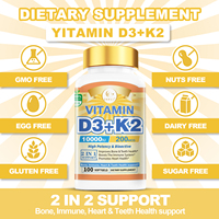 DUOZI OEM Özel Etiketli Vitamin D3 K2 Yumuşak Kapsül Yüksek Etkili Kemik Sağlığı Desteği İçin Besin Takviyesi