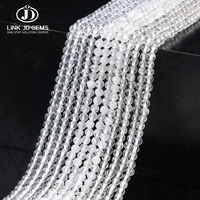 Perles en vrac de quartz naturel transparent facetté de qualité 7A, petites perles rondes de 2 mm et 3 mm, cristal transparent de haute clarté pour la création de bijoux DIY