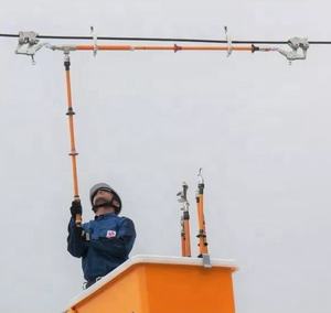 Tongkat panas teleskopik listrik 5m dengan desain serat kaca segitiga tegangan tinggi - Product Image 5