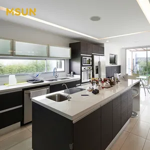 MSUN White Resin Stone Marble Kitchen Countertop Kitchen Island tops Worktop