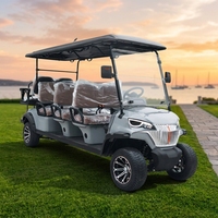 Voiturette de golf électrique de luxe 8 places abordable, tout-terrain, utilitaire, mini-bus électrique de tourisme à vendre