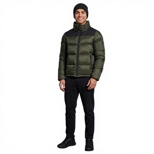 Vestes matelassées en toile d'hiver de haute qualité, respirantes, coupe-vent, streetwear pour hommes, personnalisables - Product Image 1