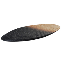 Assiette de sushi zen asiatique en céramique de grès, écologique et durable, pour restaurant, hôtel, fête, sashimi, buffet, plat de teppanyaki, viande rôtie