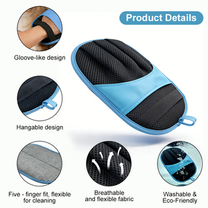 New Design Animal Fur Removal Tool Upgraded Five-Finger Electrostatic Pet Hair Glove <b>for</b> <b>Bed</b> Mat <b>Sofa</b> - Product Image 3