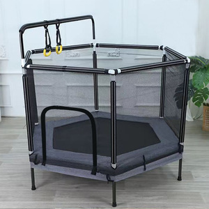 50 Inch Kids Trampoline with Enclosure Net Indoor Outdoor Rebounder for Child Toddler Age 3-12 Years Fitness <strong>Exercise</strong> <strong>Equipment</strong> - Product Image 4