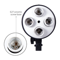 Support professionnel à quatre prises pour boîte à lumière de studio photo pour support de lampe
