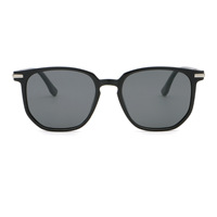 Lunettes de soleil tendance OEM ODM en TR et TAC, style acétate, monture carrée, branches en propionate, unisexe, protection UV400, personnalisables avec logo