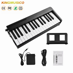 <span class=keywords><strong>Piano</strong></span> électronique pliant portable couleur <span class=keywords><strong>blanc</strong></span> noir 61, édition intelligente, <span class=keywords><strong>piano</strong></span> numérique pliable, <span class=keywords><strong>piano</strong></span> à clavier MIDI - Product Image 2