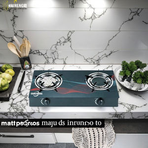 موقد غاز بزجاج مقوى بشعلتين يعمل بالأشعة تحت الحمراء للقلي العميق مع تسخين سريع وموفر للطاقة وإشعال وإيقاف تلقائي - Product Image 5