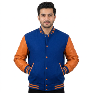 Patch personnalisé de haute qualité, patch 3D, badge brodé, patchwork, lettres, veste de baseball, veste varsity grande taille pour hommes - Product Image 1