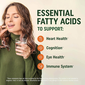 Gélules de haute qualité à marque privée, à base d'algues, Omega-3 DHA + EPA, sans surpêche, favorisent la santé du cerveau et du cœur - Product Image 3
