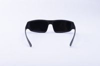 Lunettes d'éclipse solaire en plastique lentille d'observation Uv400 nuances lunettes de soleil 2023 nouveautés femmes noir PC unisexe client Logo 001