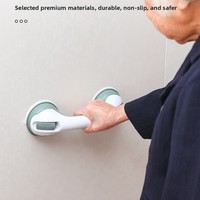 Barre d'appui de salle de bain à ventouse puissante pour personnes âgées, sécurité WC, accoudoir sans perforation avec finition lisse