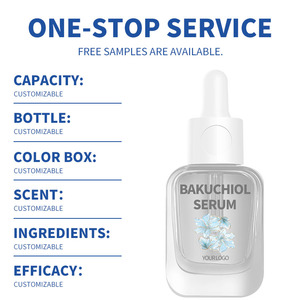 Siero Viso con Bakuchiol, Acido Ialuronico, Vitamina <span class=keywords><strong>C</strong></span> ed E per Schiarire, Rassodare e Idratare, Cruelty-Free e Oil-Free - Product Image 4