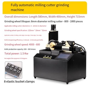 Fresa CNC automática inteligente <span class=keywords><strong>de</strong></span> alta precisión, amoladora <span class=keywords><strong>de</strong></span> acero <span class=keywords><strong>de</strong></span> tungsteno, broca <span class=keywords><strong>de</strong></span> punta, afilador <span class=keywords><strong>de</strong></span> Base plana - Product Image 2