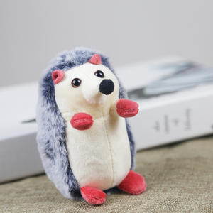 Vente chaude 2025 Mignon hérisson en peluche 3D Porte-clés avec logo personnalisé - Jouet miniature portable pour filles - Product Image 2